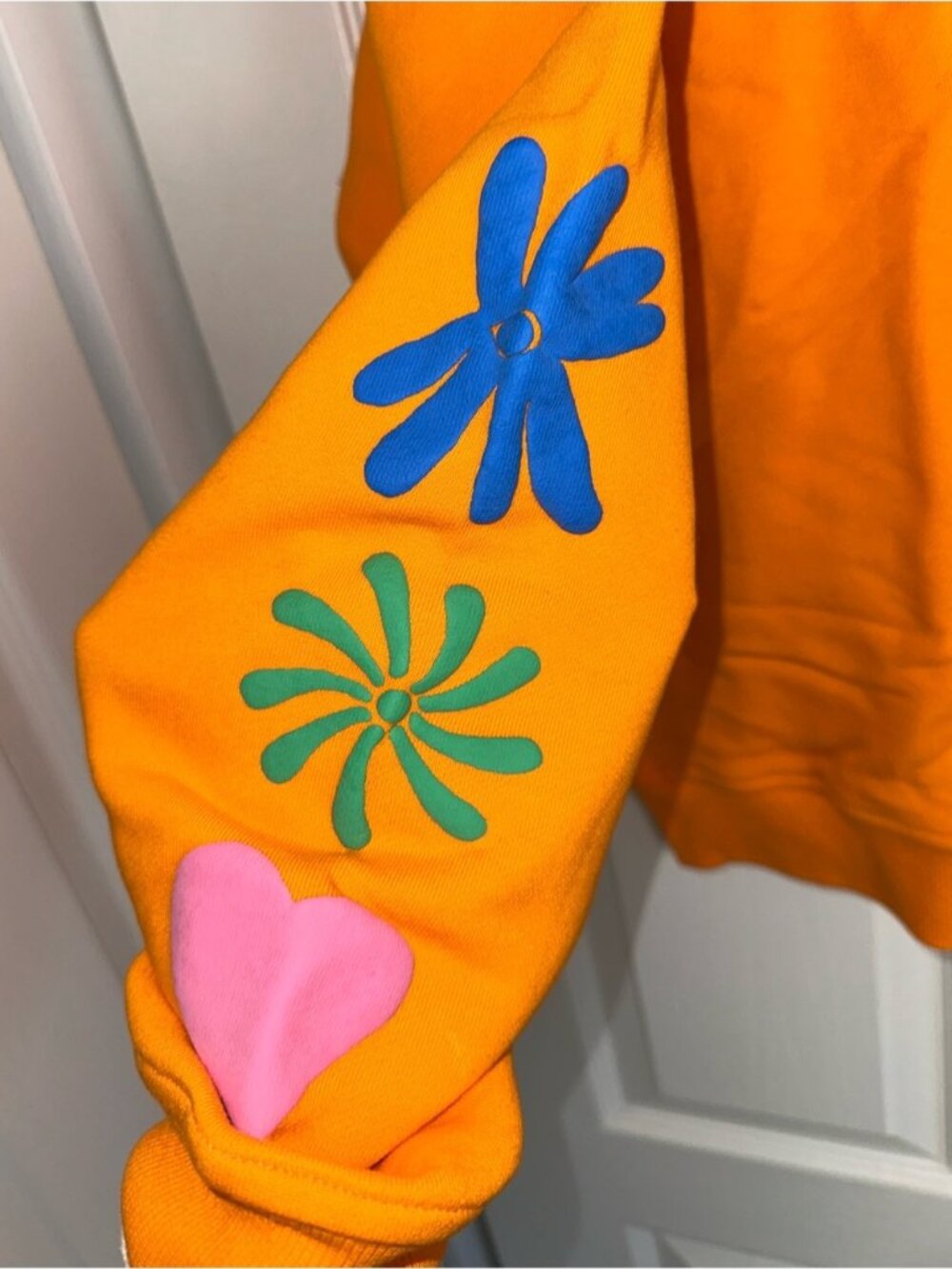 NEW Double Rainbouu Orange graphic Couch Surf Oversized Hoodie Sweater designer - Picture 7 of 10